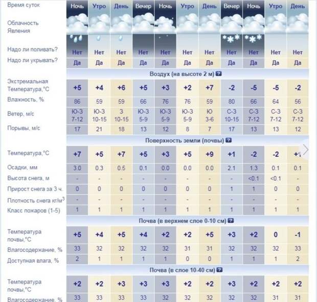 Как узнать температуру почвы в своем регионе (информер погоды)