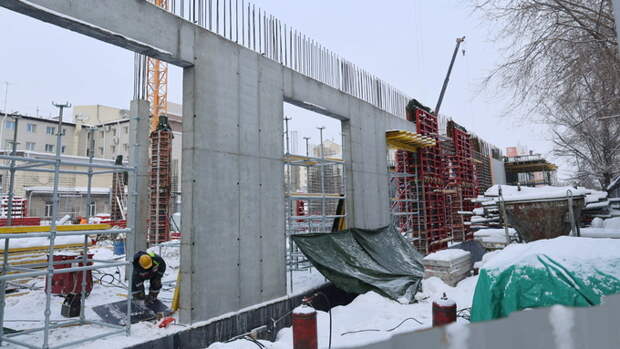 Стройка ЦУМа, январь 2026 года / Фото: amic.ru