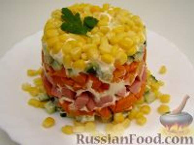 Фото к рецепту: Слоеный салат "Зазеркалье" Фото к рецепту: Слоеный салат "Зазеркалье"