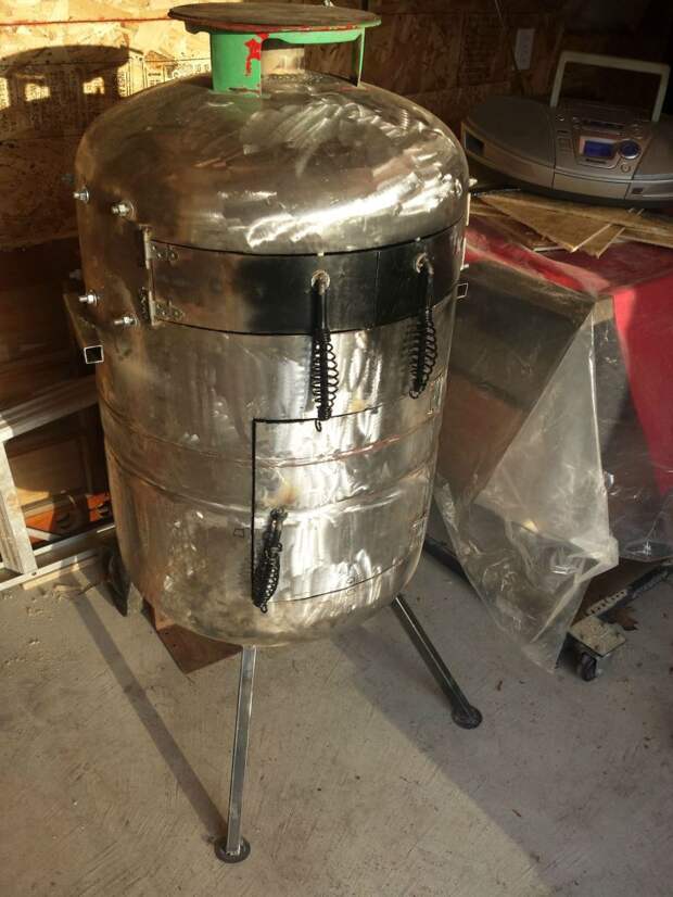 Печь для пиццы из газового баллона баллон, печь, пицца, своими руками