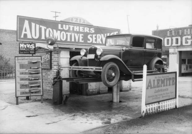 Автосервис. Лос Анджелес, 1932 г. история, люди, мир, фото