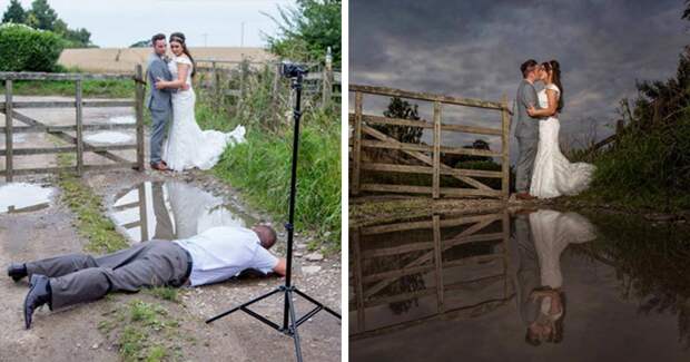 Свадебные фотографы: жизнь ради удачного снимка! Свадебные фотографы: жизнь ради удачного снимка! риск, свадьба, трюк, фотограф