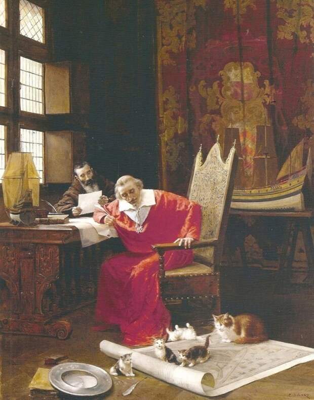 Кардинал Ришелье обожал кошек