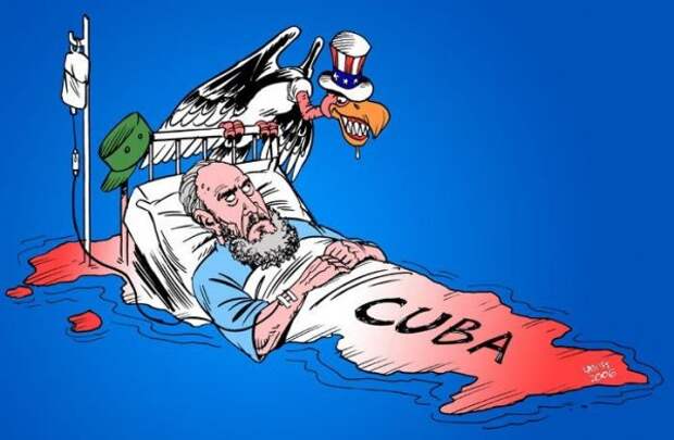 История отношений Кубы и США в карикатурах Латуффа