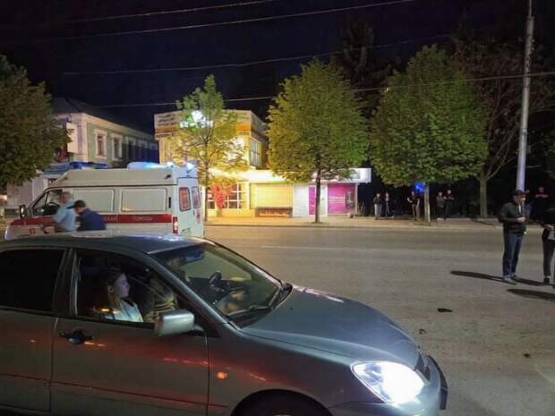 ДТП в центре Макеевки с участием мотоциклиста