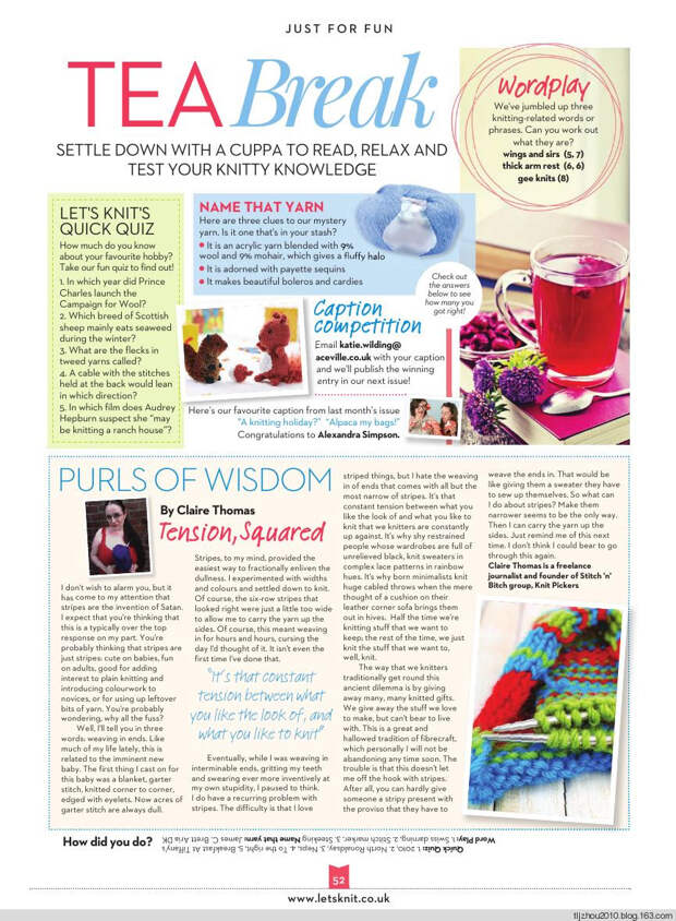 Lets Knit Issue 83 2014 - 紫苏 - 紫苏的博客 Lets Knit Issue 83 2014 - 紫苏 - 紫苏的博客