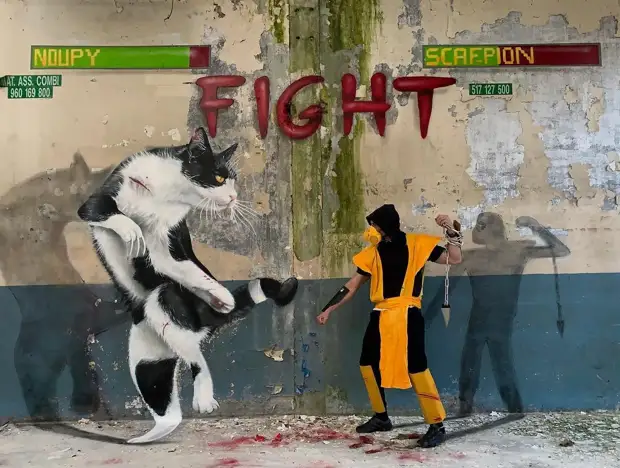 Французский художник превращает обшарпанные углы в невероятно реалистичные объекты