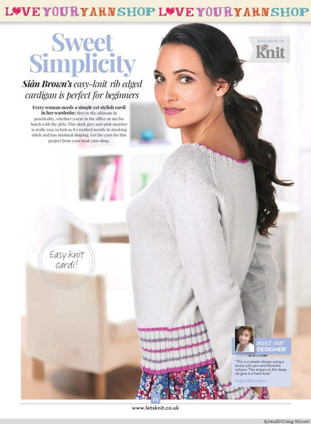 Lets Knit Issue 83 2014 - 紫苏 - 紫苏的博客 Lets Knit Issue 83 2014 - 紫苏 - 紫苏的博客