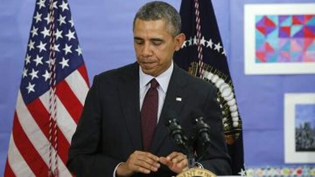 Барак Обама отвечает на вопросы журналистов по поводу ситуации на Украине