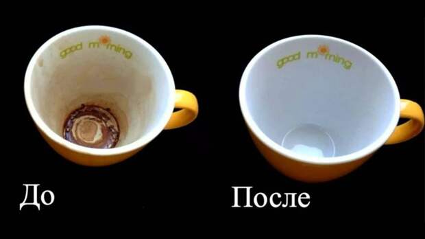 Как очистить кружки от чайного и кофейного налета?