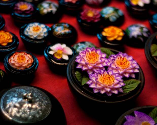 Тайские цветы из мыла