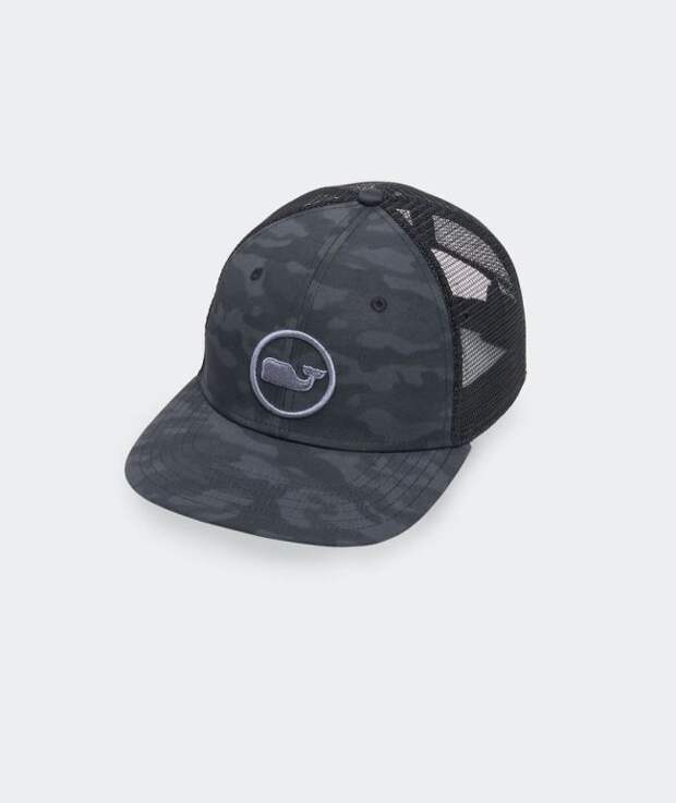 Camo Whale Dot Trucker - vineyard vines