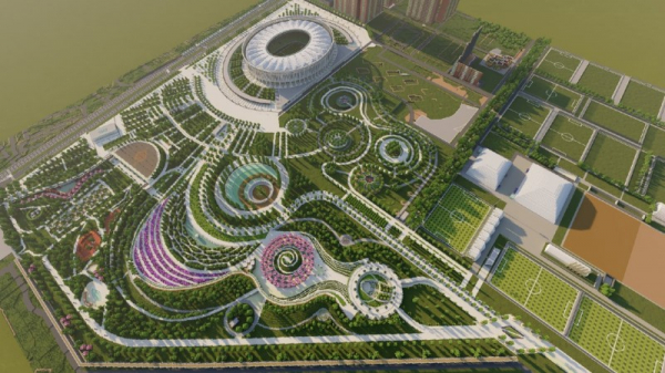 Российский школьник построил в Minecraft копию парка "Краснодар"