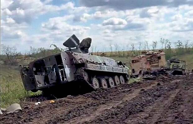 Колонна военной техники из стран НАТО уничтожена в Харьковской области