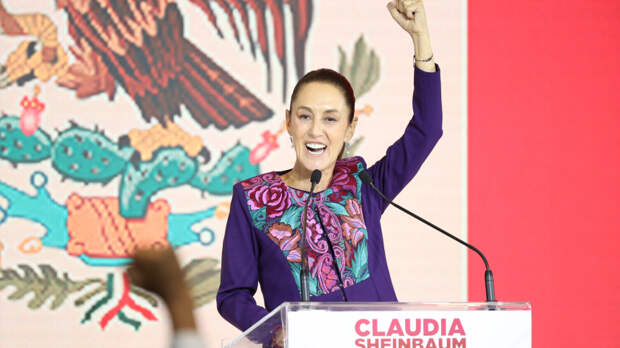 Кандидат от Morenа Клаудия Шейнбаум заявила о победе на выборах лидера Мексики
