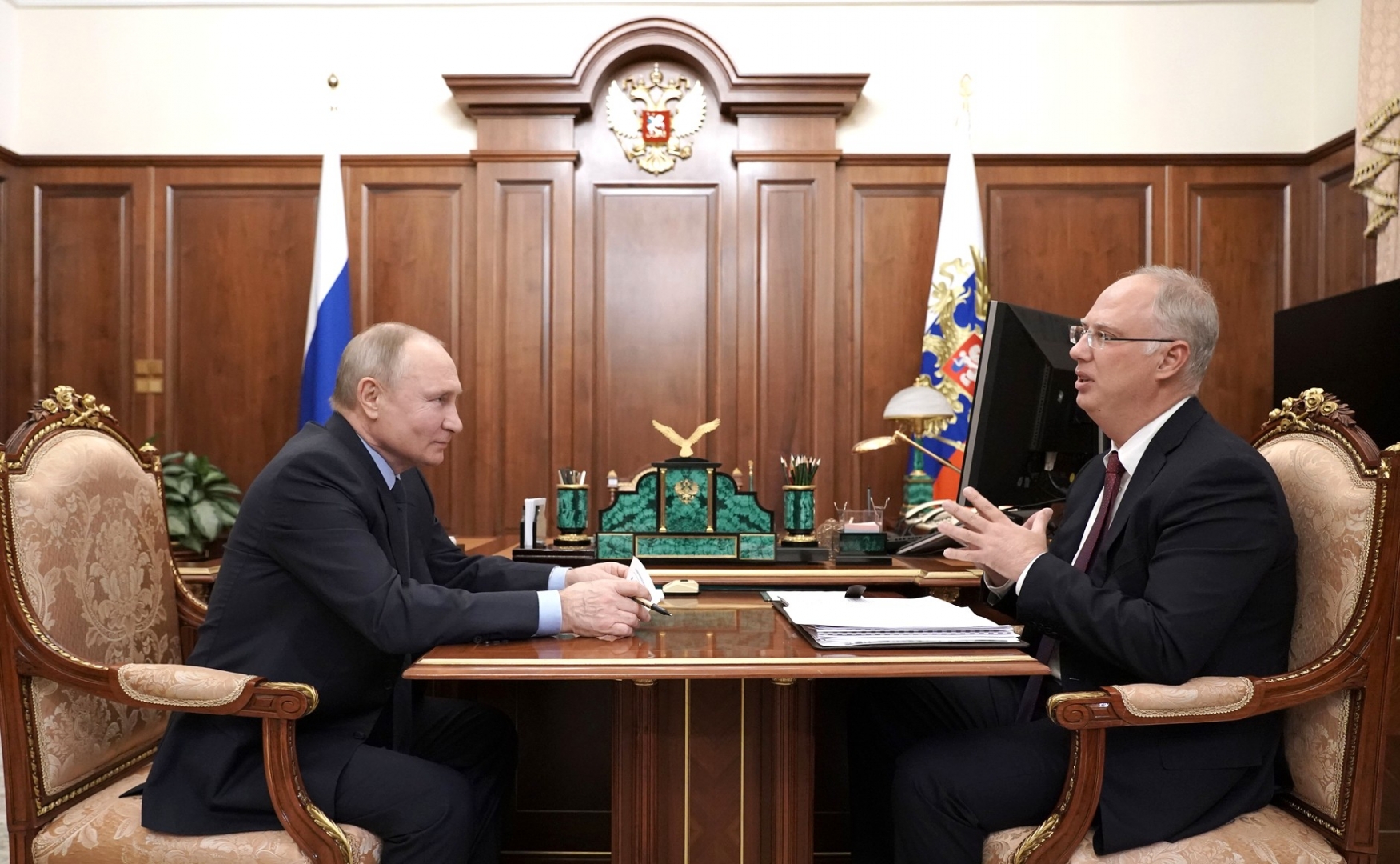 Встреча Владимира Путина и Кирилла Дмитриева