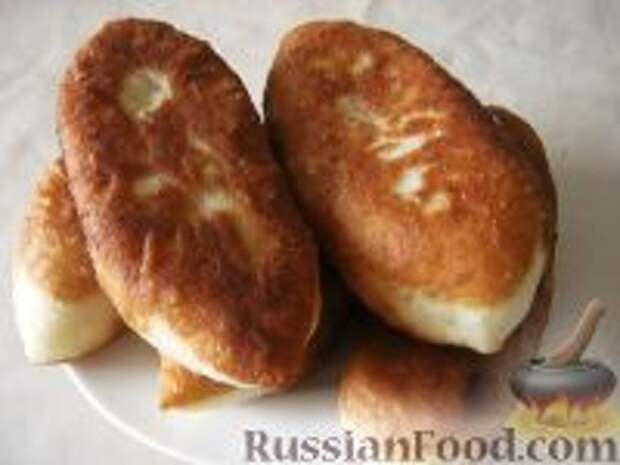 Фото к рецепту: Жареные пирожки с картошкой (постные)