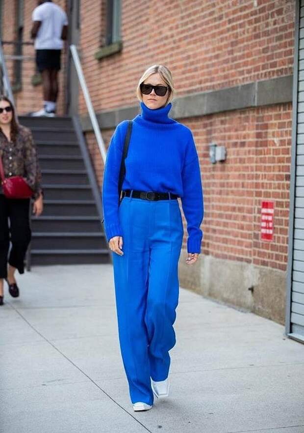 Как носить синий - самый модный цвет 2020 года фото №18