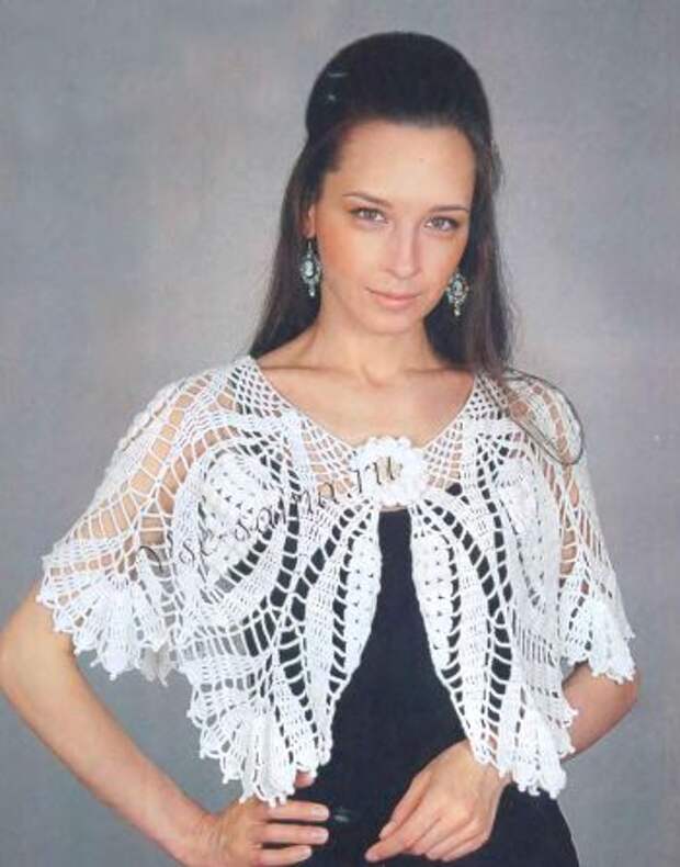 Накидка "Белый танец", фото
