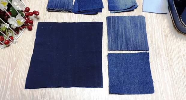 Писала, писала про пэчворк и решила - все, шью джинсовую подушку, сколько можно только одни чужие работы смотреть, пора и самой, что нибудь сотворить!-6