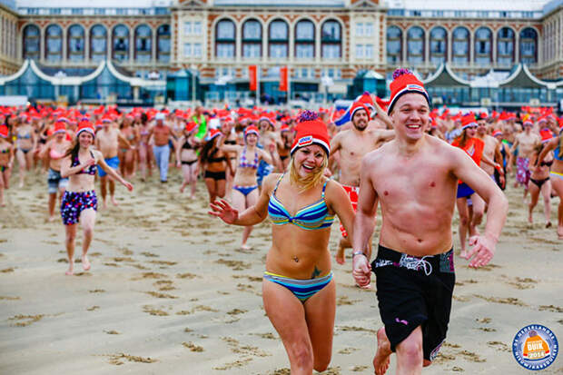 Фестиваль зимнего плавание Unox Nieuwjaarsduik 2014 в Нидерландах