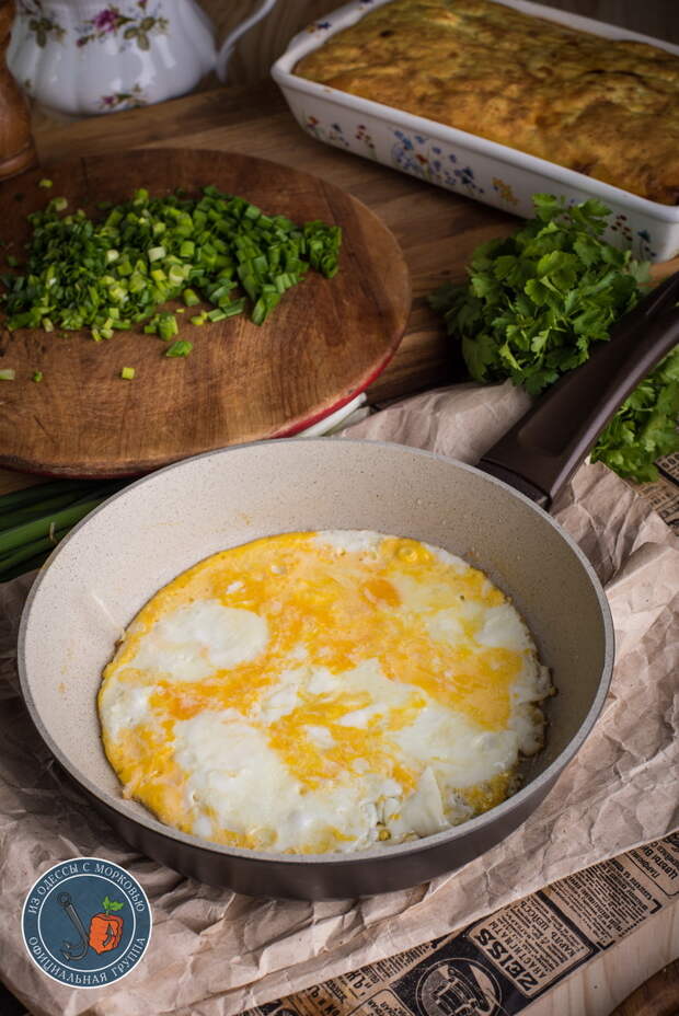 Простые вещи: окорочка с зеленым луком и яйцом. Из Одессы с морковью, Кулинария, Еда, Длиннопост, Фотография, Рецепт