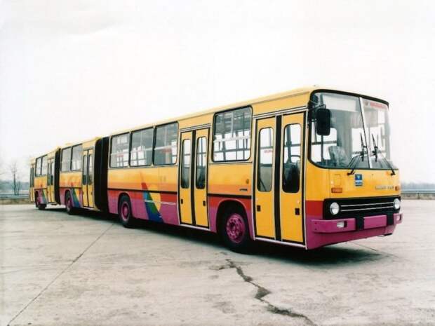 Ikarus-293 во второй итерации — после реконструкции на заводе. 1991 год, заводское фото Ikarus 293, авто, автобус, автомобили, икарус, общественный транспорт, транспорт