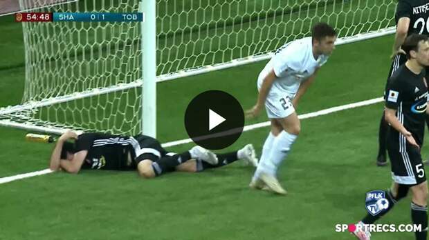 ГОЛ - А. ТАГЫБЕРГЕН (ПЕНАЛЬТИ). ШАХТЕР - ТОБОЛ 0:2. 13 ТУР.