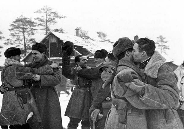 Советские солдаты, осуществившие прорыв Блокады Ленинграда