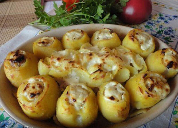 фаршированная картошка с мясом