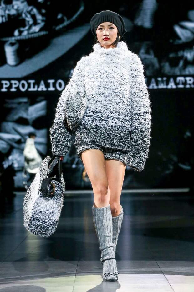 Как носить вязаные вещи стильно: показывает Dolce & Gabbana