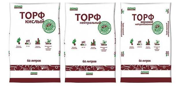 Разные виды торфа. Фото: Лама Торф