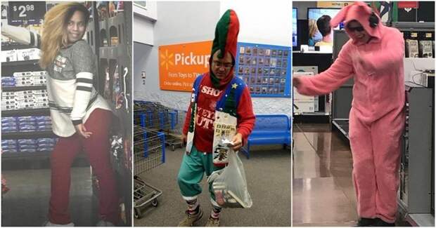Экстравагантные покупатели Walmart walmart, в мире, люди, магазин, мода, одежда, покупатели, чудики
