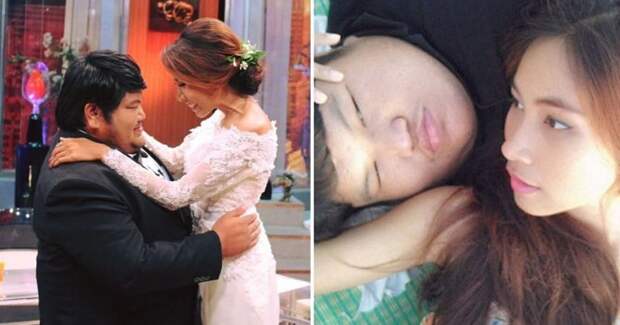 Любят не за внешность: 120-килограммовый таец женился на хорошенькой медсестре Любовь, вес, внешность, история, пара, свадьба, таиланд
