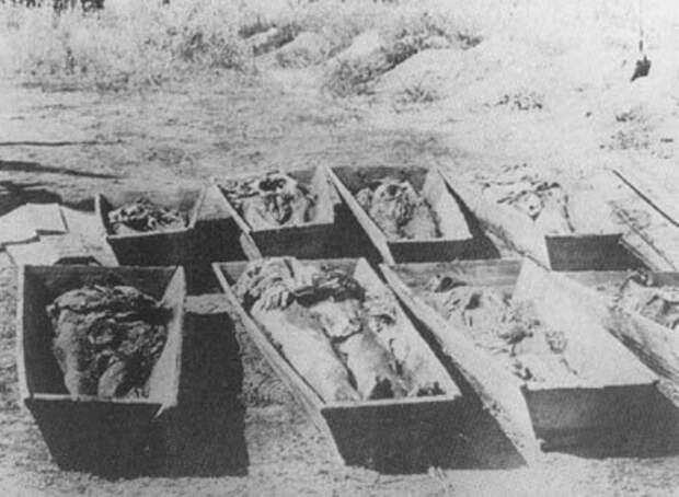 Одесса. Перезахоронение жертв из братских могил, раскопанных после ухода большевиков. 