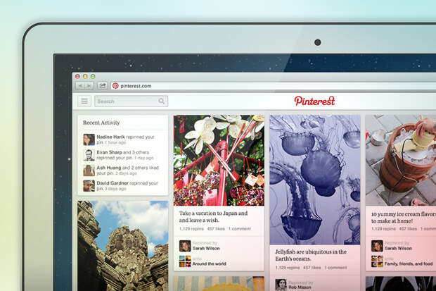 Pinterest тестирует новый интерфейс