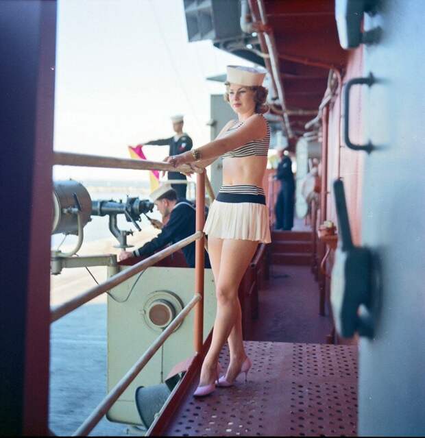 Женщина на корабле! США, 1960-е история, ретро, фото