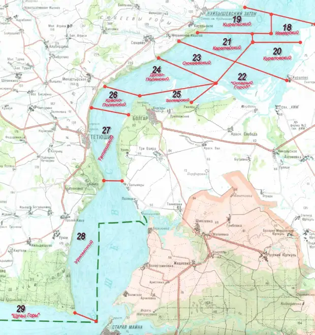 Карта тетюшского района татарстана с населенными пунктами подробная с деревнями