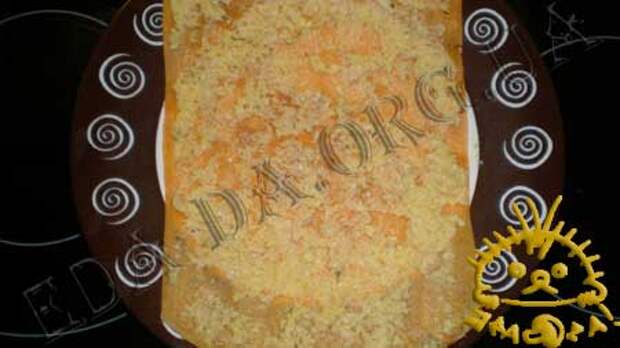 Кулинарные рецепты блюд с фото - Закусочные томатные блинчики с печенью трески, пошаговое фото 13