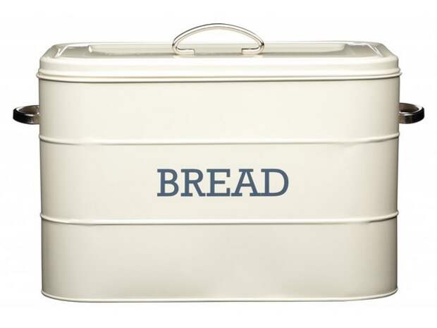 Металлическая хлебница с надписью BREAD
