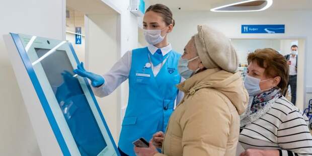 Новый стандарт приема пациентов с ОРВИ позволяет поликлиникам работать без очередей. Фото: В. Новиков mos.ru