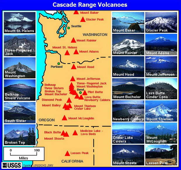 Cascade Range Volcanoes