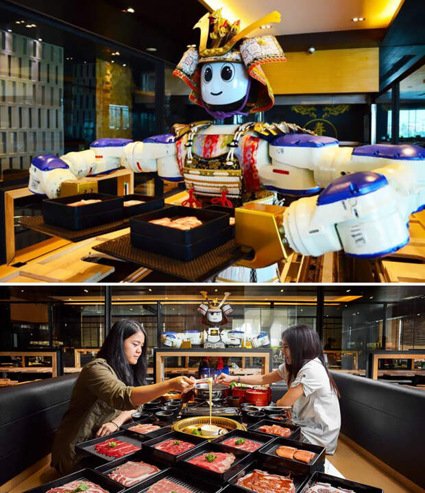 Ресторан, где обслуживающий персонал - роботы, Hajime Robot Restaurant, Бангкок, Таиланд  мир, подборка, ресторан