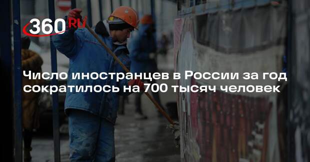 Число иностранцев в России за год сократилось на 700 тысяч человек