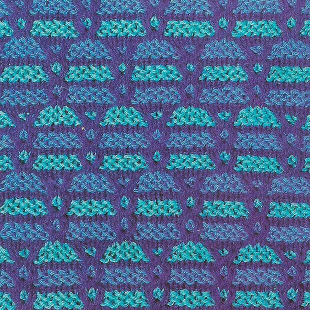 Узор № 224 - структурный многоцветный узор