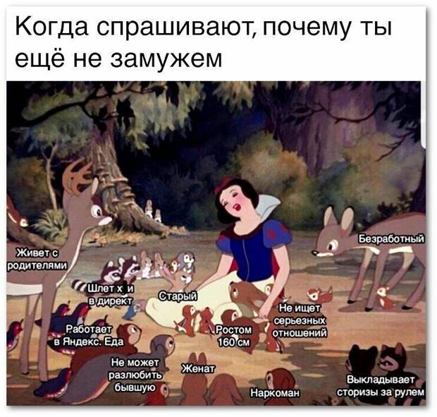 Вечные отговорки Вечные отговорки брак, девушки, замуж, маразмы, навязывание, родители, юмор