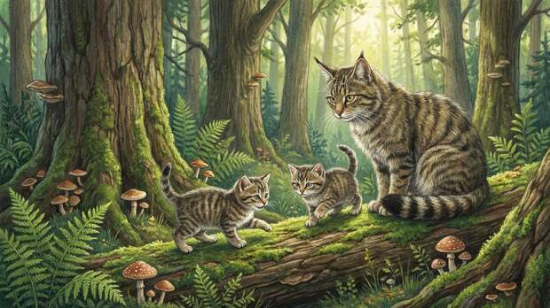 В лесах Европы появились считавшиеся исчезнувшими лесные коты
