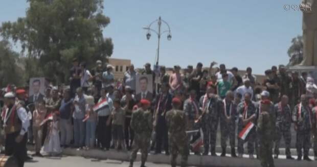 Годовщину основания сирийской армии отметили в Дамаске — видео ФАН Годовщину основания сирийской армии отметили в Дамаске — видео ФАН