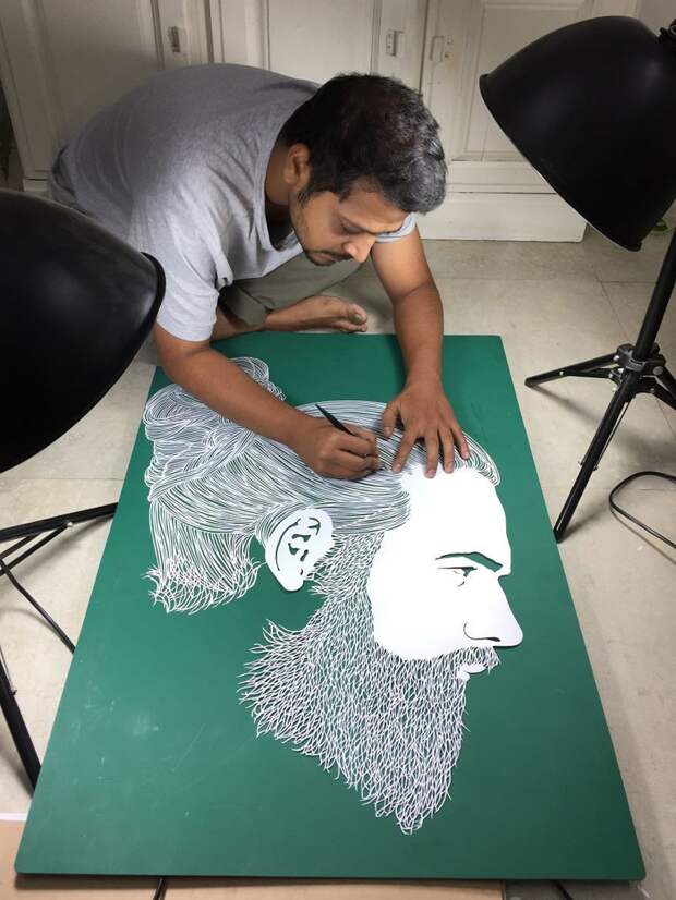 Изящные творения Парта Котекара, вырезанные из бумаги бумага, искусство, красиво, креатив, резьба, творчество, тонкая работа, художник