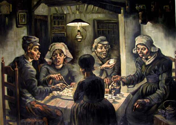 Ван Гог. Едоки картофеля. 1885